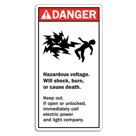 transformer safety labels